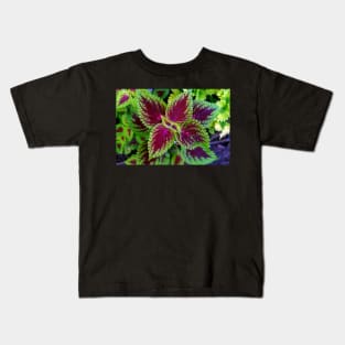 red and green leaves Kids T-Shirt